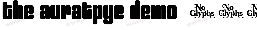 the auratpye demo字体转换